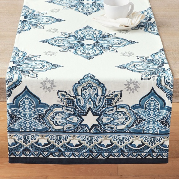 Pottery Barn Other - NWT Pottery Barn Blue Medallion Table Runner